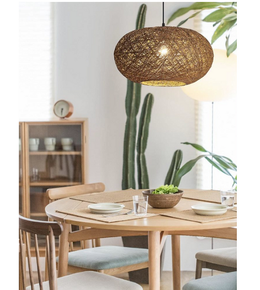 modern rattan pendant light