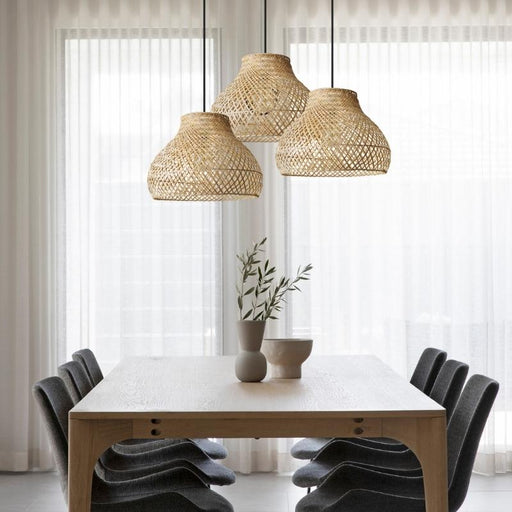 modern rattan pendant light