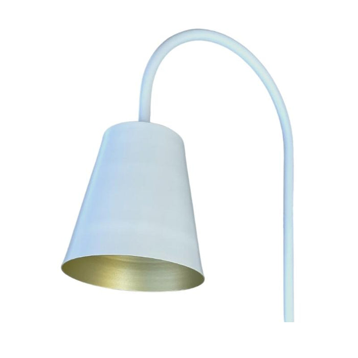 white metal wall sconce