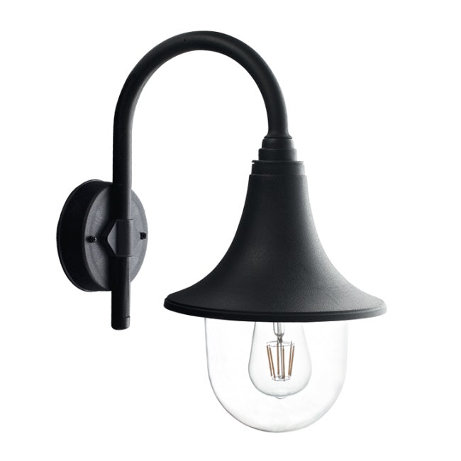 exterior wall sconce black