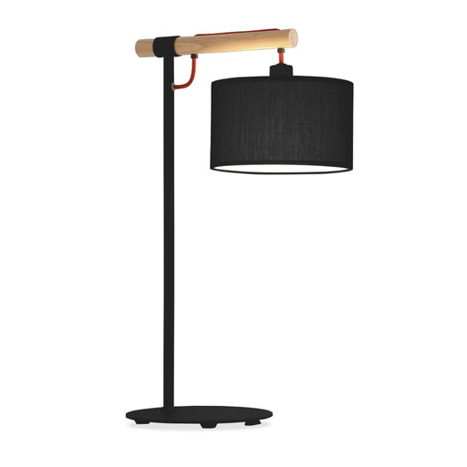 black wooden table lamps