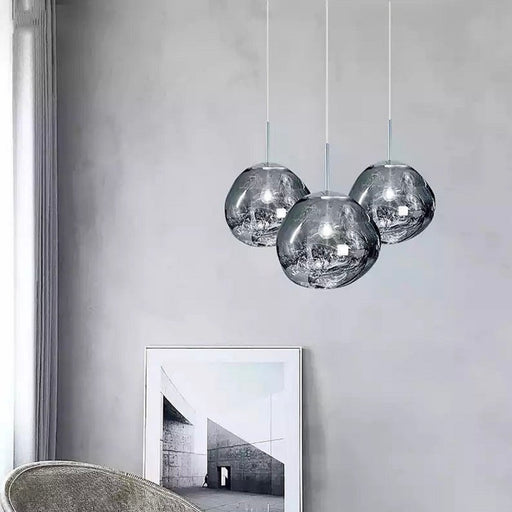 molten glass pendant lights