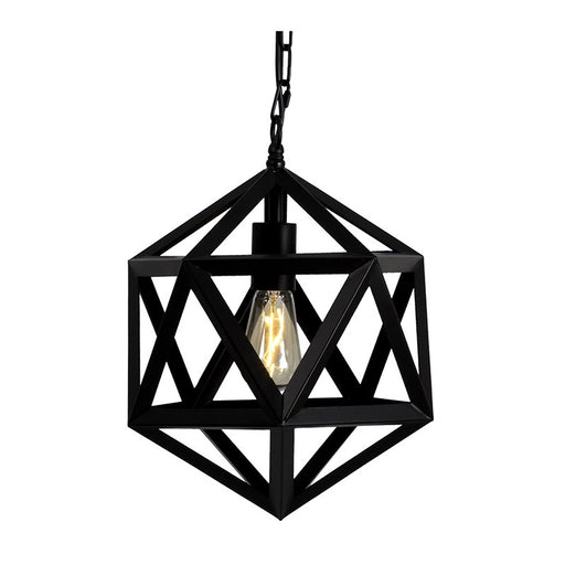 geometric light fixture black