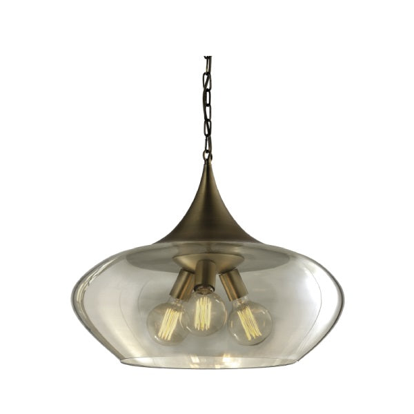 brushed brass pendant light