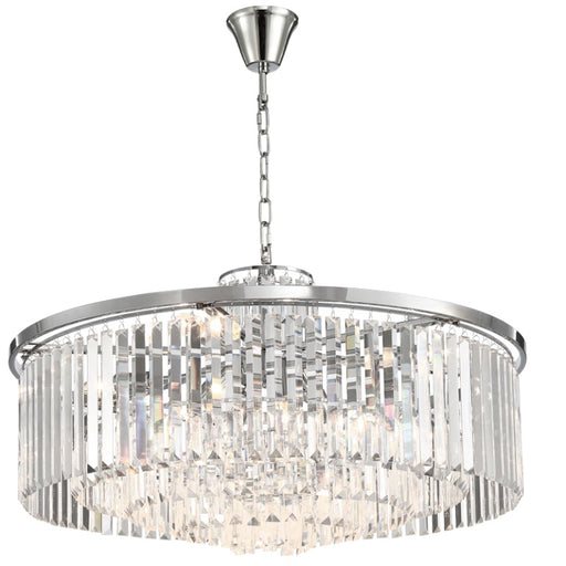 white round chandelier