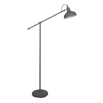 black grey floor lamp