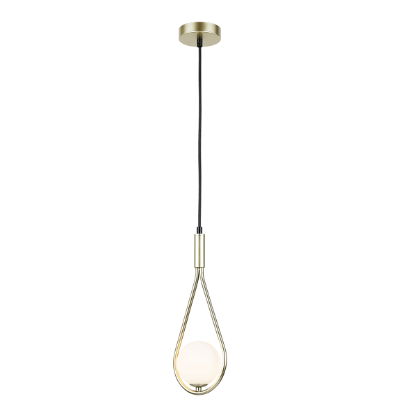 brushed nickel teardrop pendant light