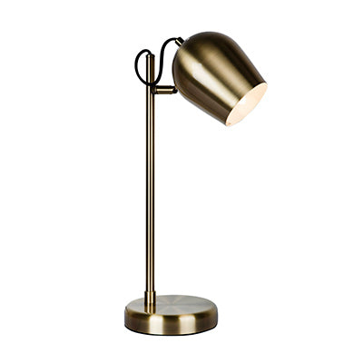 black and brass desk lamp