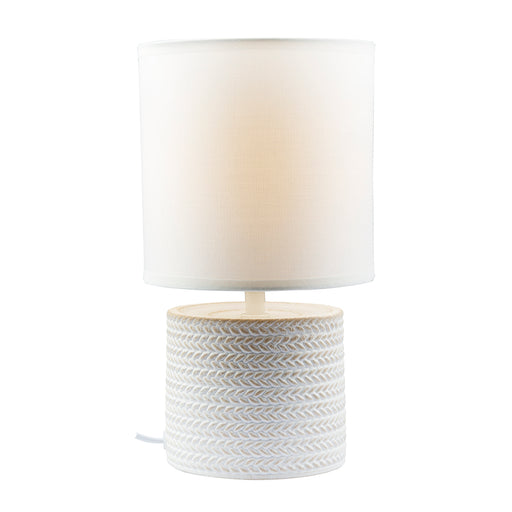 grey and white bedside lamps