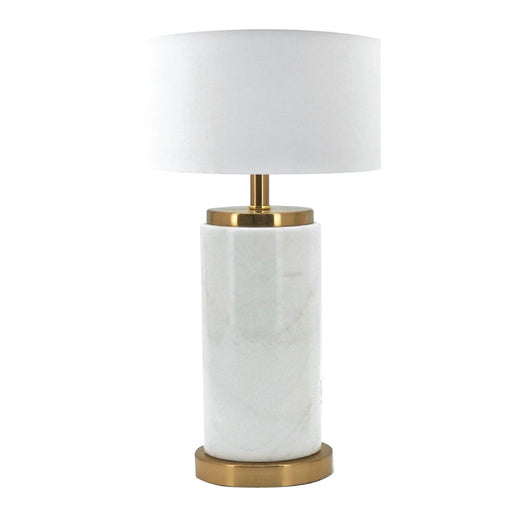 lamp on side table