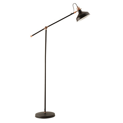 black grey floor lamp