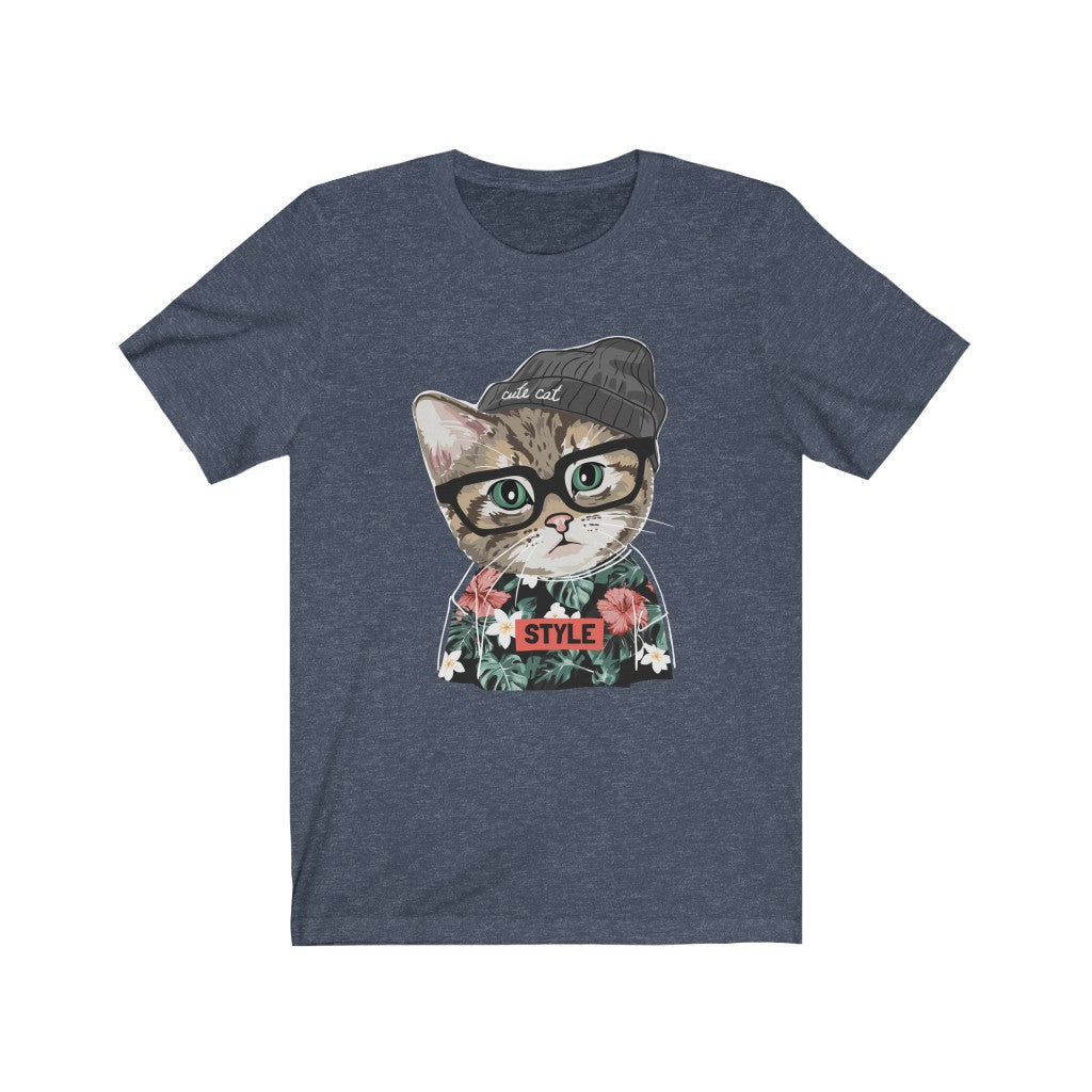 hipster cat shirt