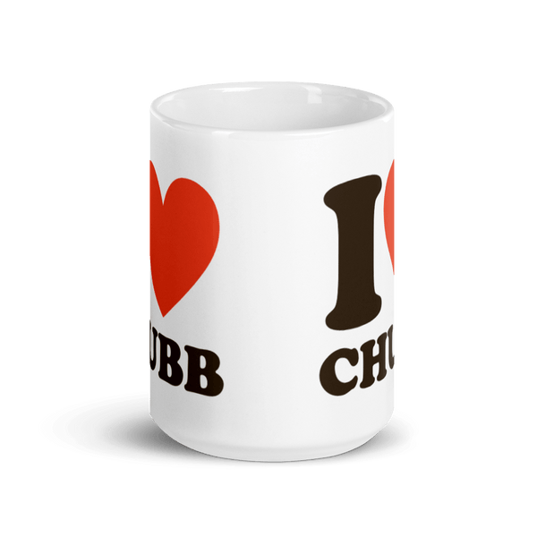 I Love Chubb Valentine's Day 15 Oz Fantasy Football Mug - Veridian Global