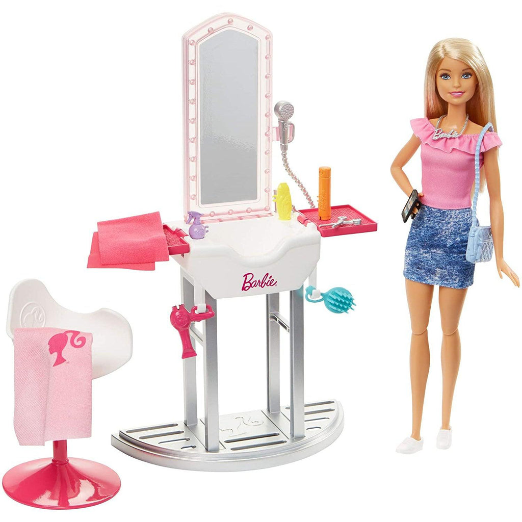 Barbie Hair Salon Playset With Doll Barbie Playsets Toydip