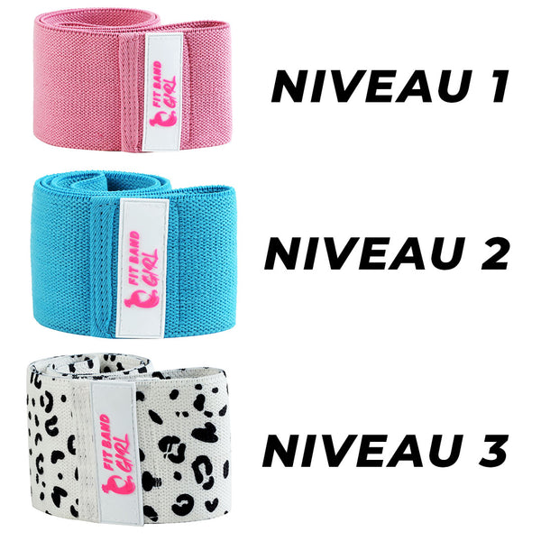 niveaux bandes elastique femme fessiers