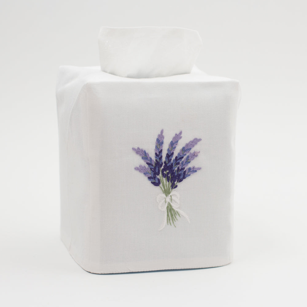 lavender tissue box cover