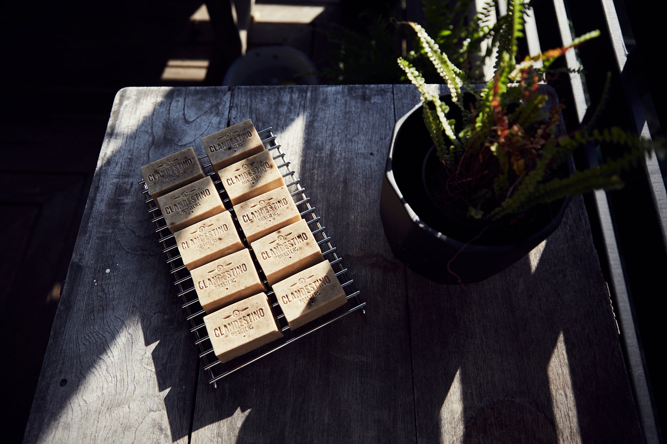 Handcrafted organic coffee soaps