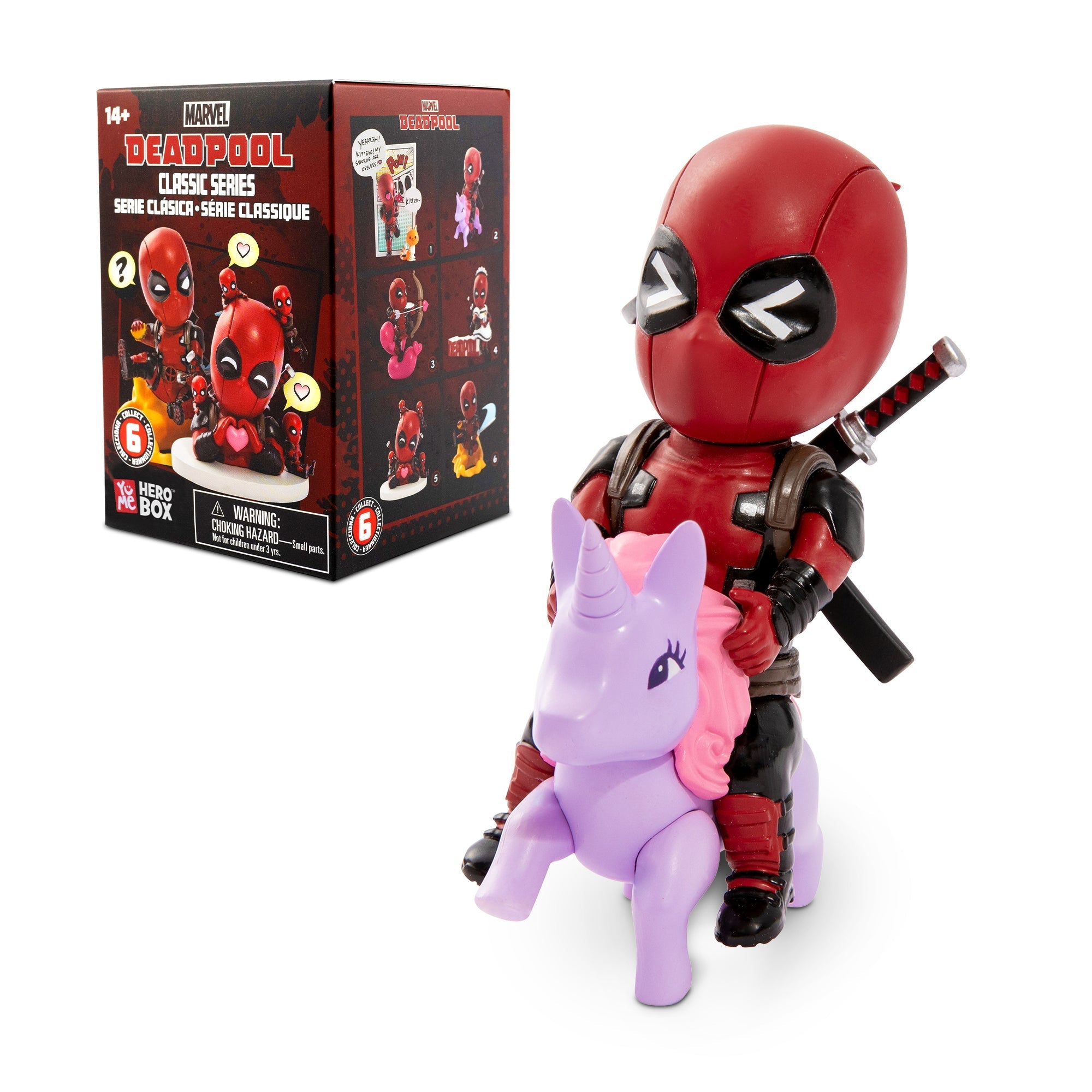 YuMe Hero Box Deadpool - Classic Series (6 Pack) - YuMe Toys