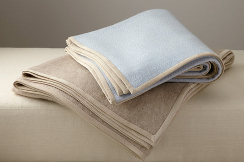 SUEDE EDGE cashmere throws