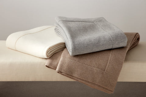 GIORGIA woven cashmere blankets
