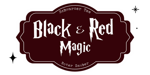 Black & Red Magic - Etikett in dunkelrot