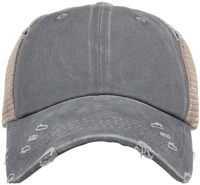 Hat, Ponytail Baseball Cap - Grey – My Eclectic Gem
