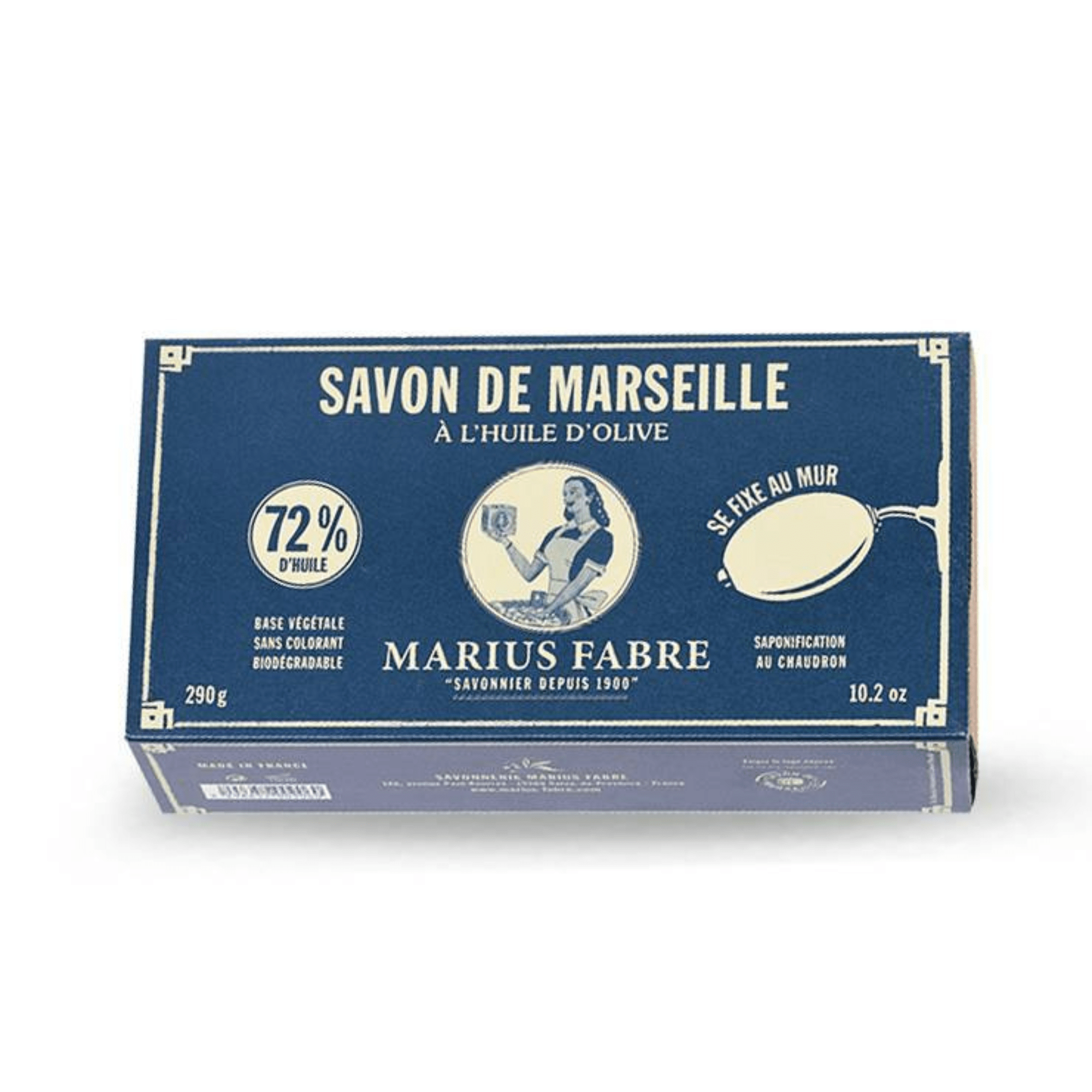 Marius Fabre Olive Oil Marseille Soap to be Fixed to the Wall - Brass Holder and Soap (290 g) #10086601 photo