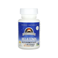 Source Naturals Melatonin Sublingual Orange 1mg (100 count) #12950 - 100 count