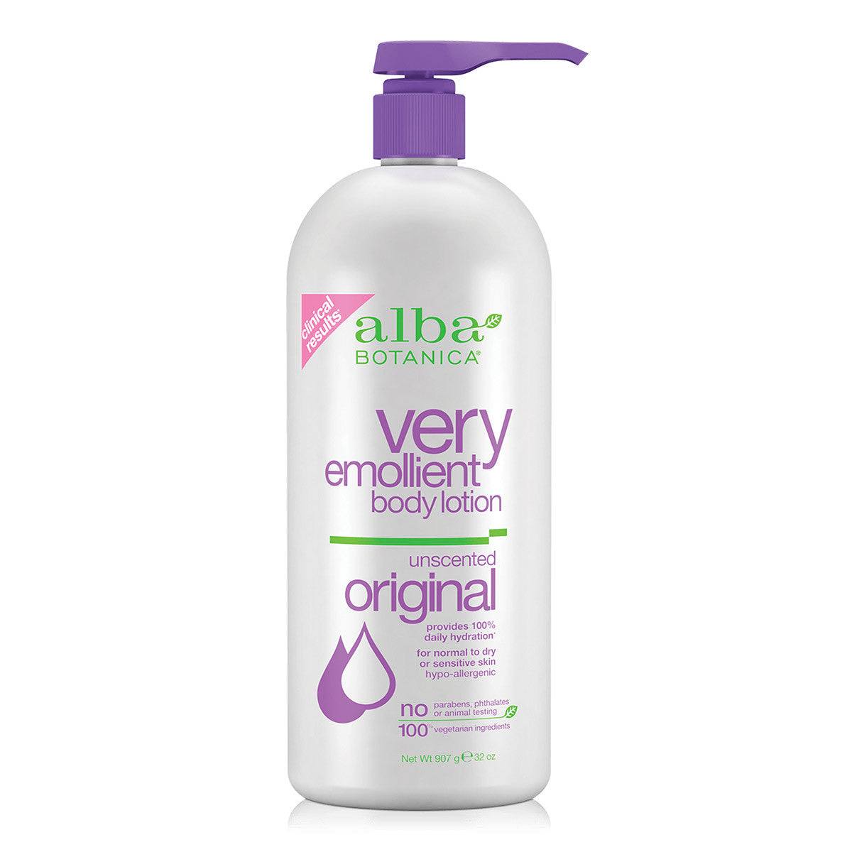 Alba Botanica Very Emollient Original Unscented Body Lotion (32 fl oz) #25935