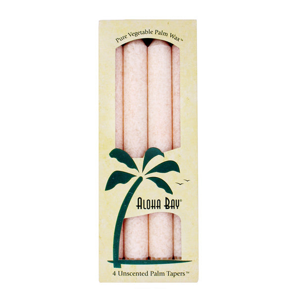 Aloha Bay Off-White Unscented Taper Candles (9 inch) (4 Count) #29577