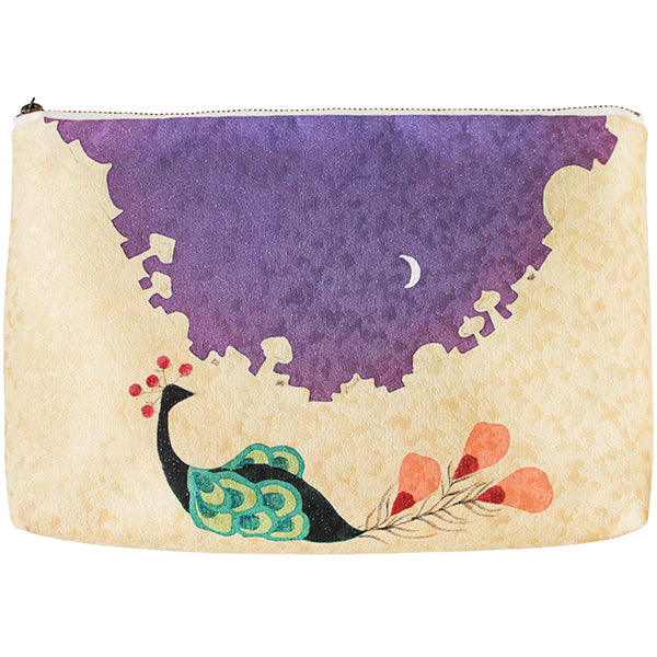 Chidoriya Peacock Kimono Cosmetics Bag  #10073484