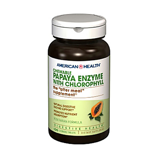 American Health Papaya Enzyme + Chlorophyll (100 count) #10074362