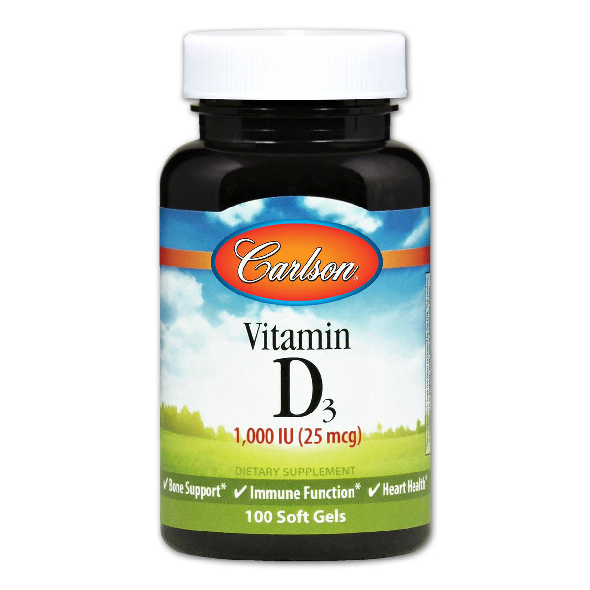 Carlson Vitamin D3 1,000IU (100 count) #7658