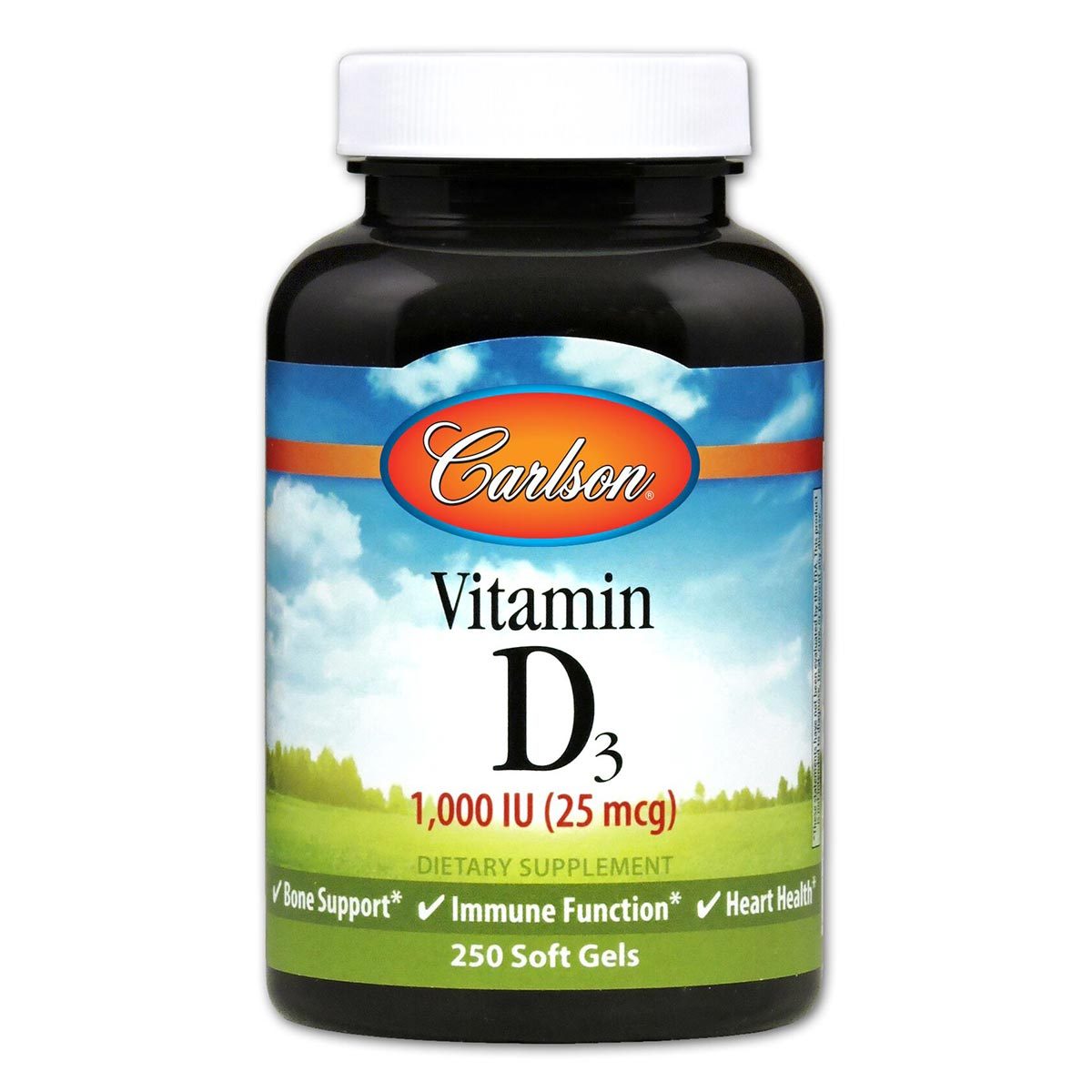 Carlson Vitamin D3 1,000IU (250 count) #7659