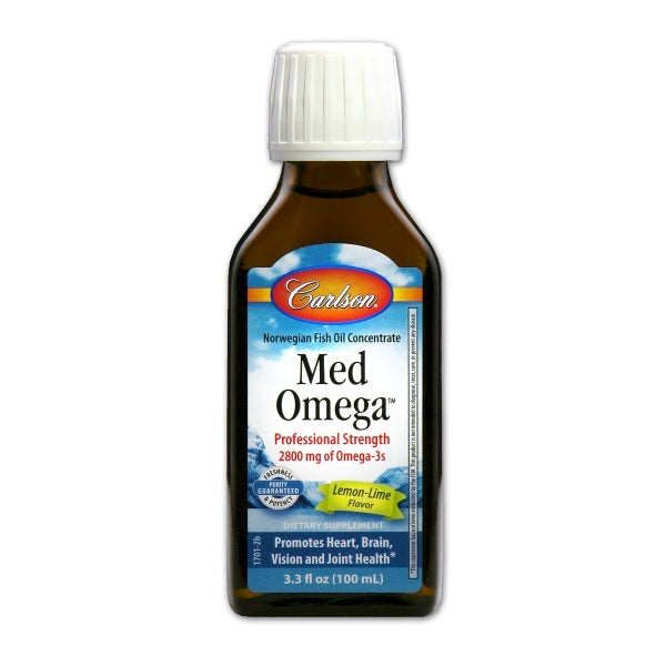 Carlson MedOmega Fish Oil (Lemon-Lime) (3.35 fl oz) #28109