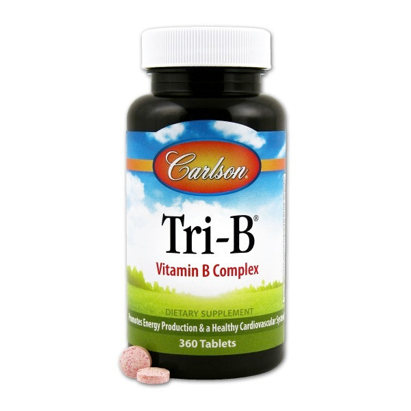 Carlson Tri-B  B6, Folate, B12 (360 count) #7661