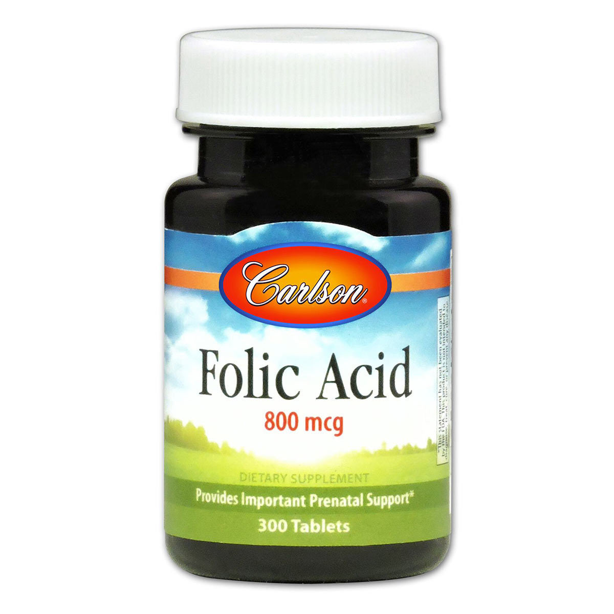 Carlson Folic Acid 800mcg (300 count) #7710