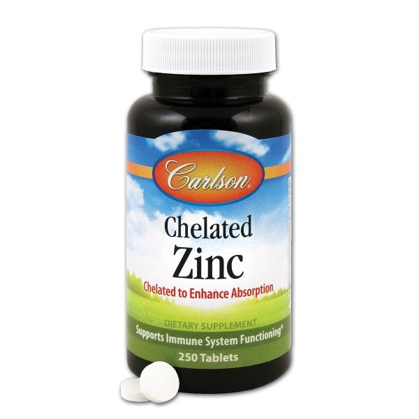 Carlson Chelated Zinc (250 count) #7942