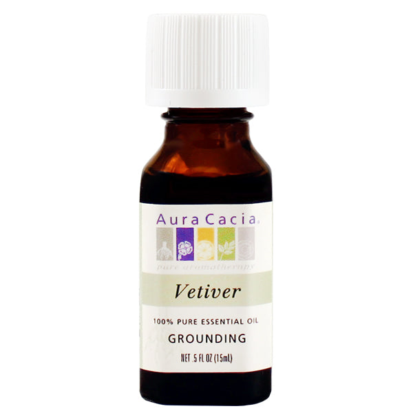 Aura Cacia Vetiver Essential Oil (0.5 fl oz) #10074854