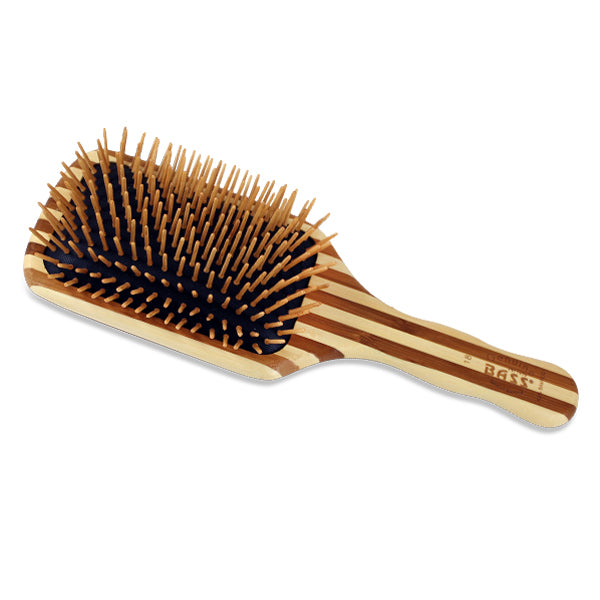 Bass Brushes Large Paddle Cushioned Wood Bristle Brush  #10076479