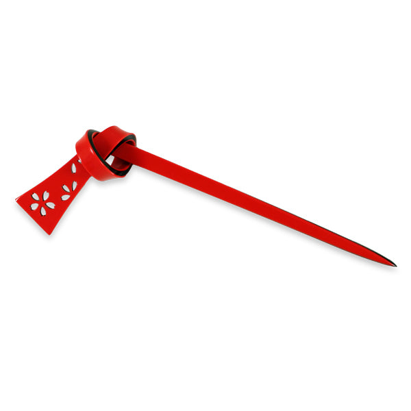 Chidoriya Musubi Hair Stick - Red Twist  #10076996