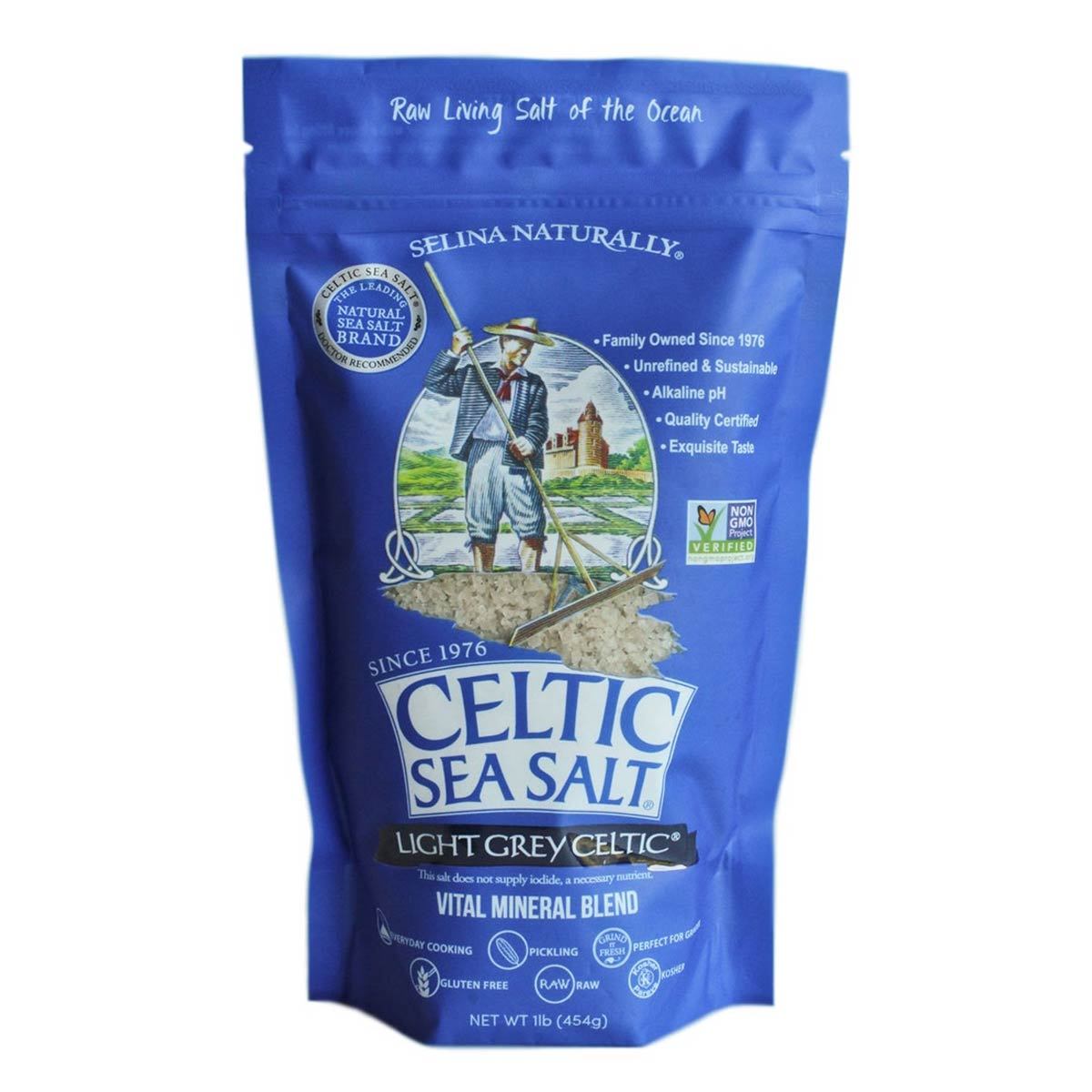 Selina Naturally Light Grey Celtic Sea Salt - Vital Mineral Blend (1 lb) #10079519