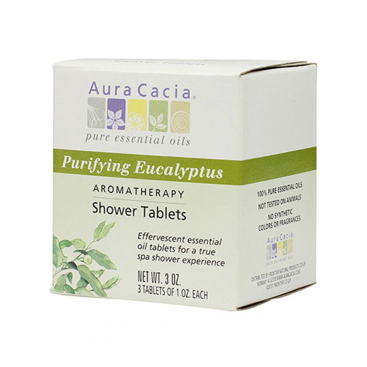 Aura Cacia Purifying Eucalyptus Shower Tablets (3 Pack) (1 oz) #31590