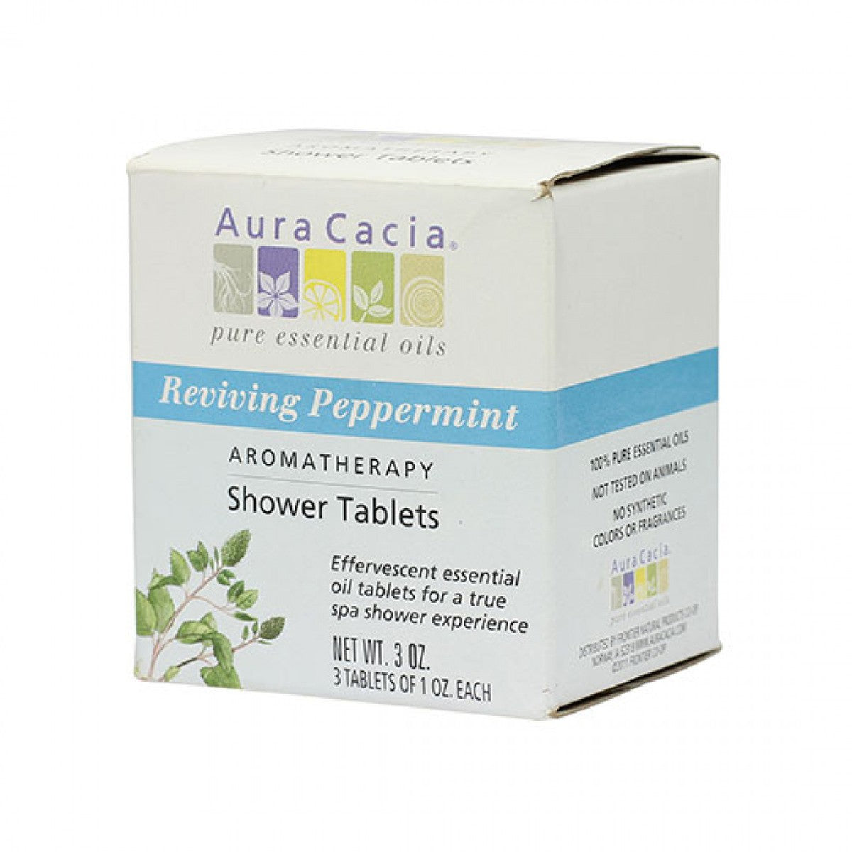 Aura Cacia Reviving Peppermint Shower Tablets (3 Pack) (1 oz) #31592