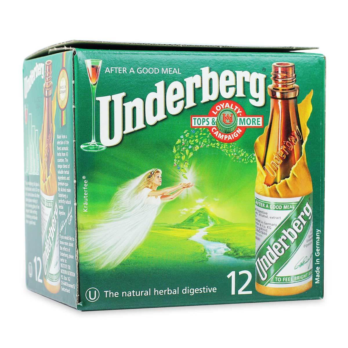 Image of Underberg Cardboard Box of 12 Bottles