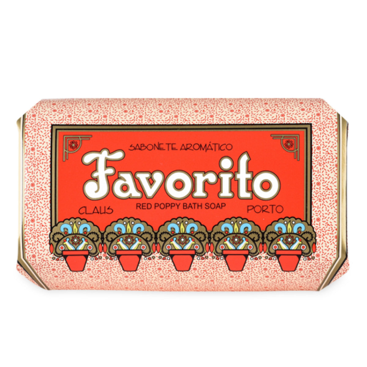 Claus Porto Favorito Red Poppy Bath Soap (5.2 oz) #11957