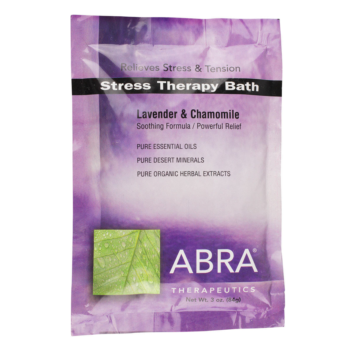 Abra Stress Therapy (Lavender + Chamomile) Bath Salt (3 oz) #19135