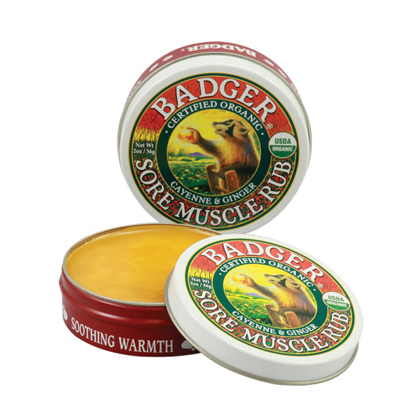 Badger Sore Muscle Rub Balm Small Tin (0.75 oz) #20393