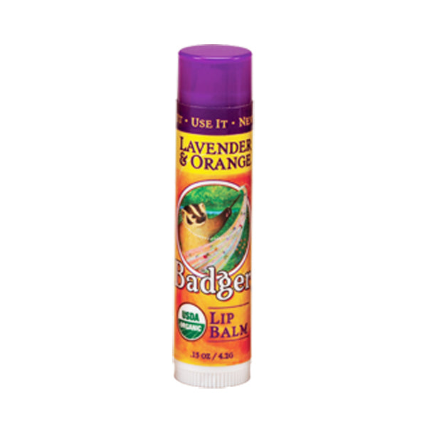 Badger Lavender & Orange Lip Balm (0.15 oz) #23338