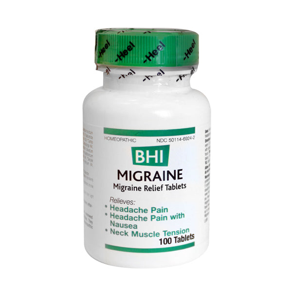 BHI Migraine (Formerly Headache II) (100 count) #6185